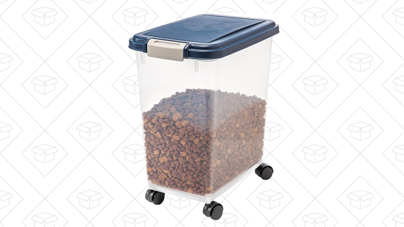 Iris Pet Food Container, 25 pounds | $11 | AmazonIris Pet Food Container, 54 pounds | $16 | Amazon